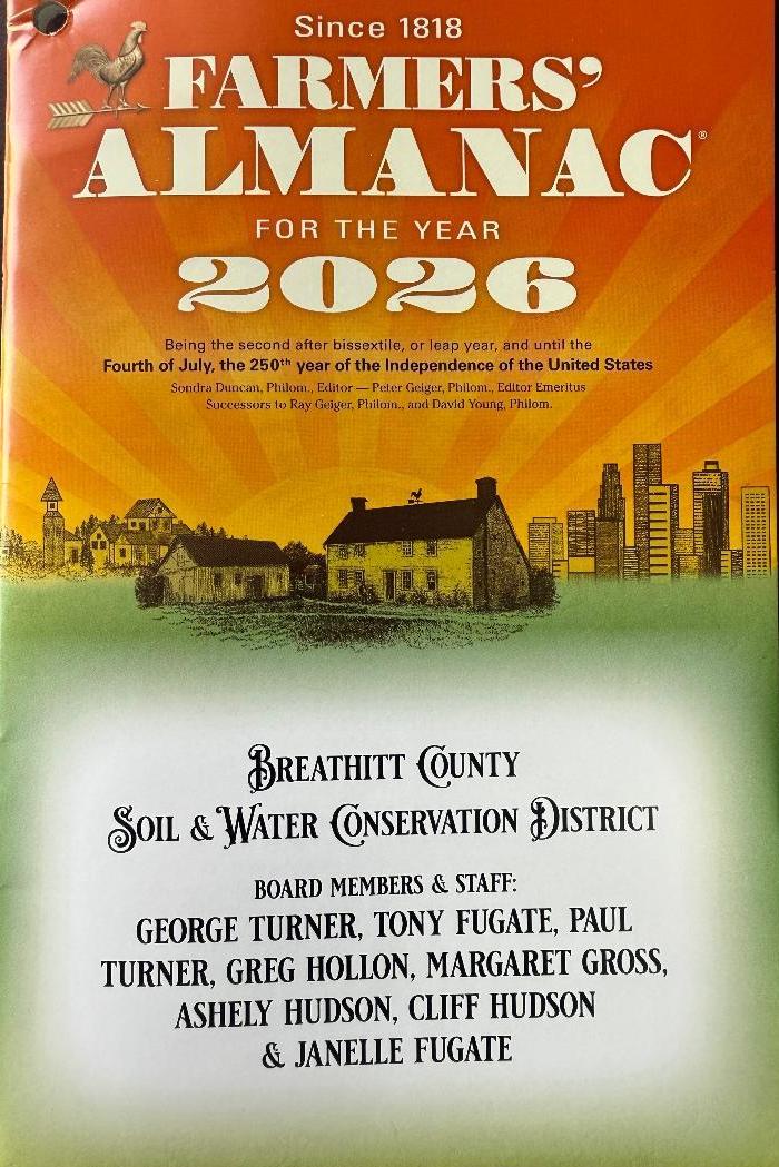 THE 2026 ALMANAC BOOKLETS HAVE ARRIVED.  WE ONLY HAVE A LIMITED AMOUNT SO MAKE SURE TO STOP BY AND PICK YOUR UP.